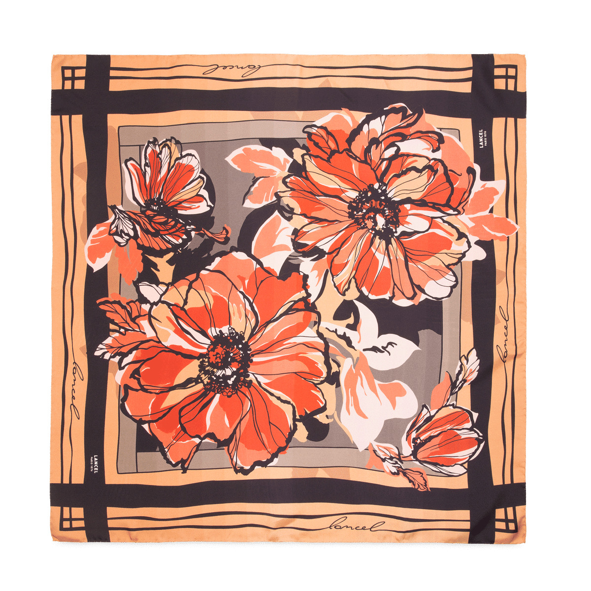 Motif Fleurs d'Automne - Carré - Grand modèle