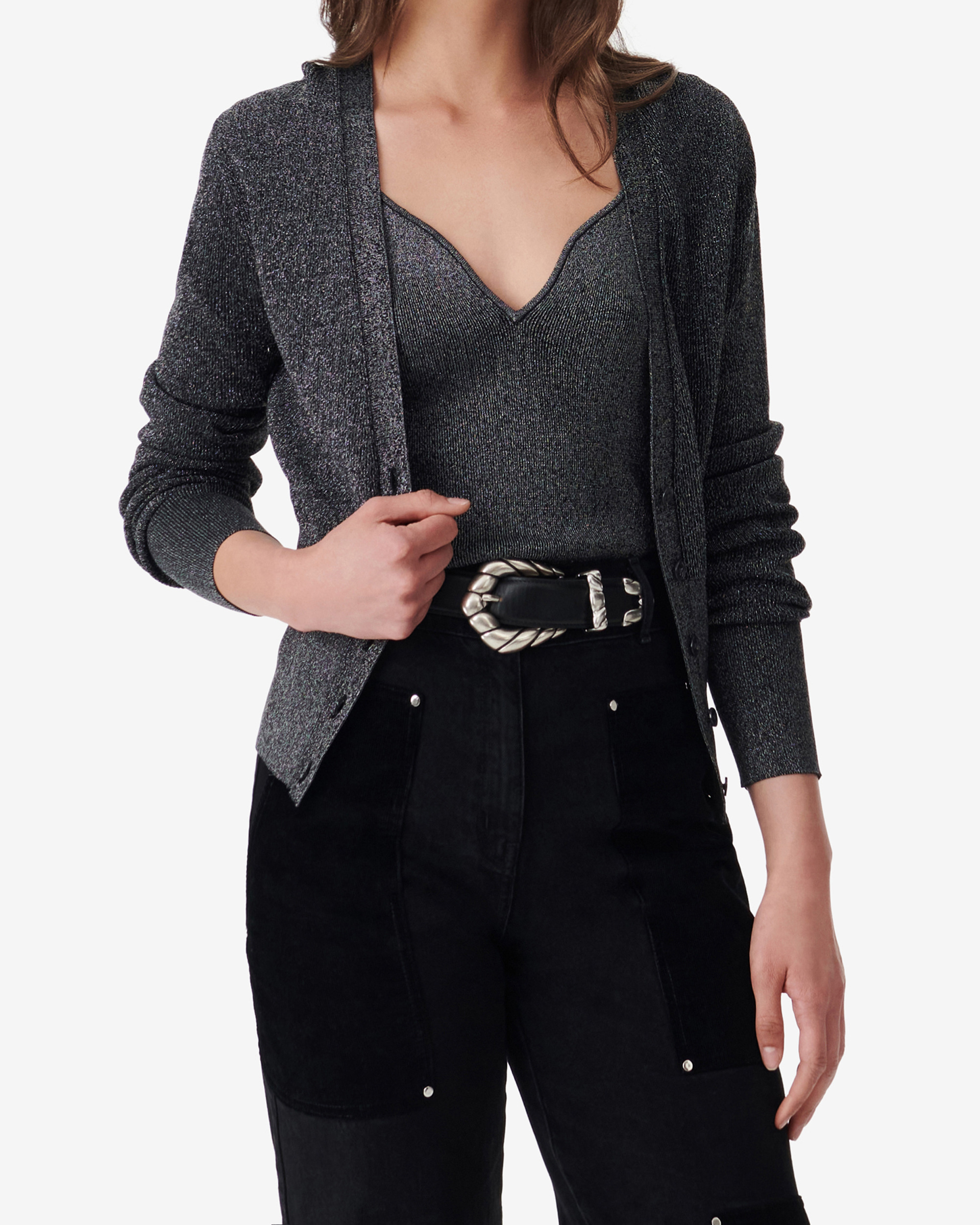 Cardigan Col V Alea