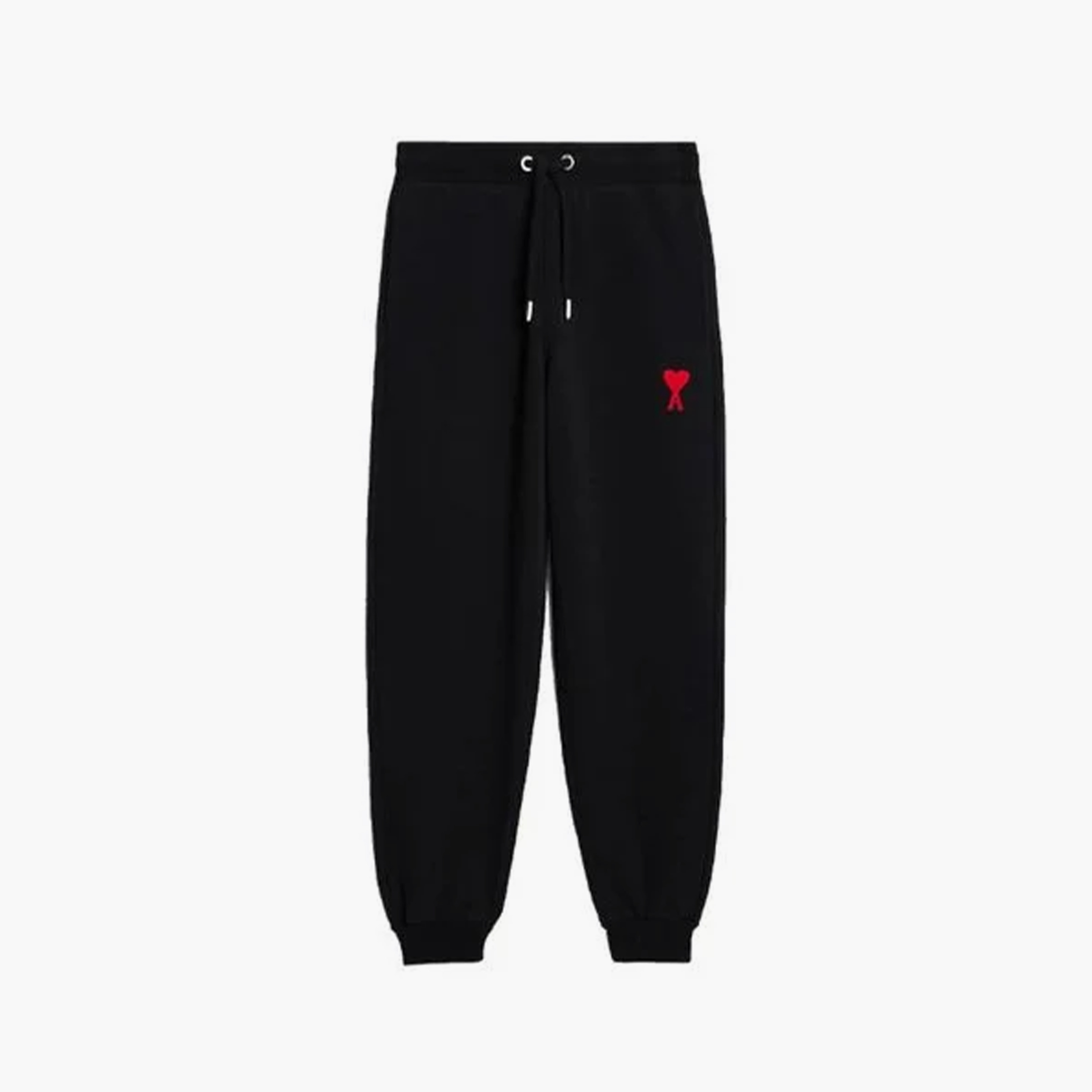Ami Paris Pantalon de Jogging Coeur Rouge Noir