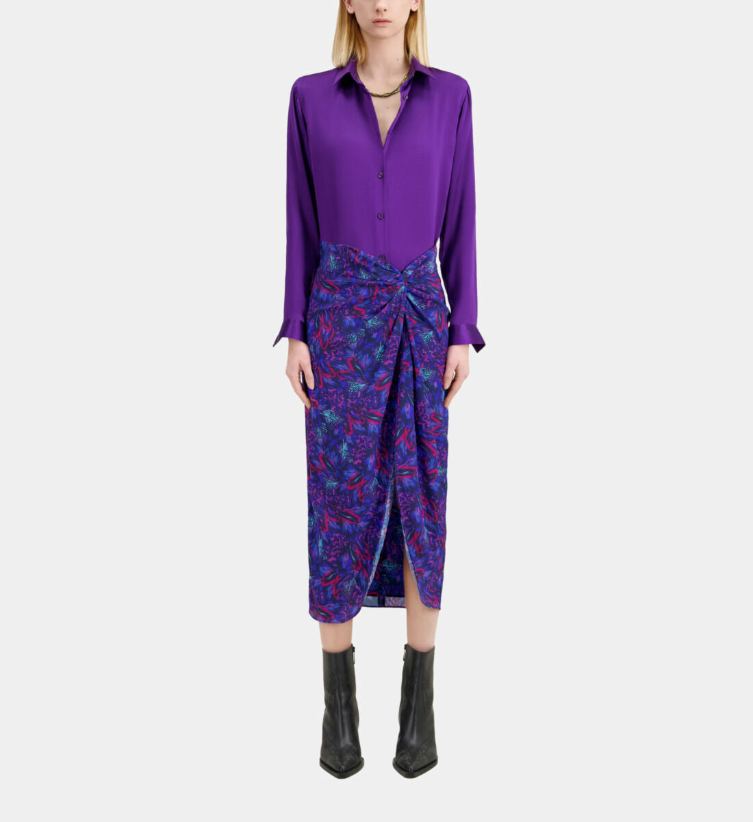 Jupe Midi Nouee Femme