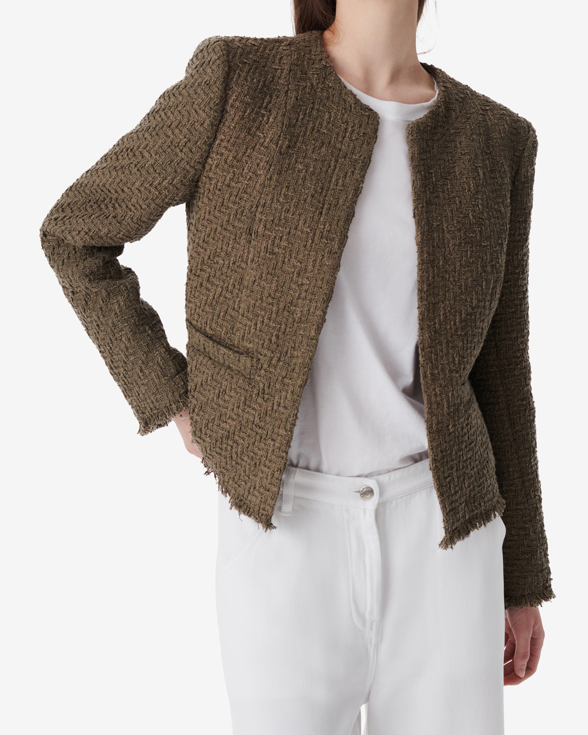 Veste Classique En Tweed Rowy