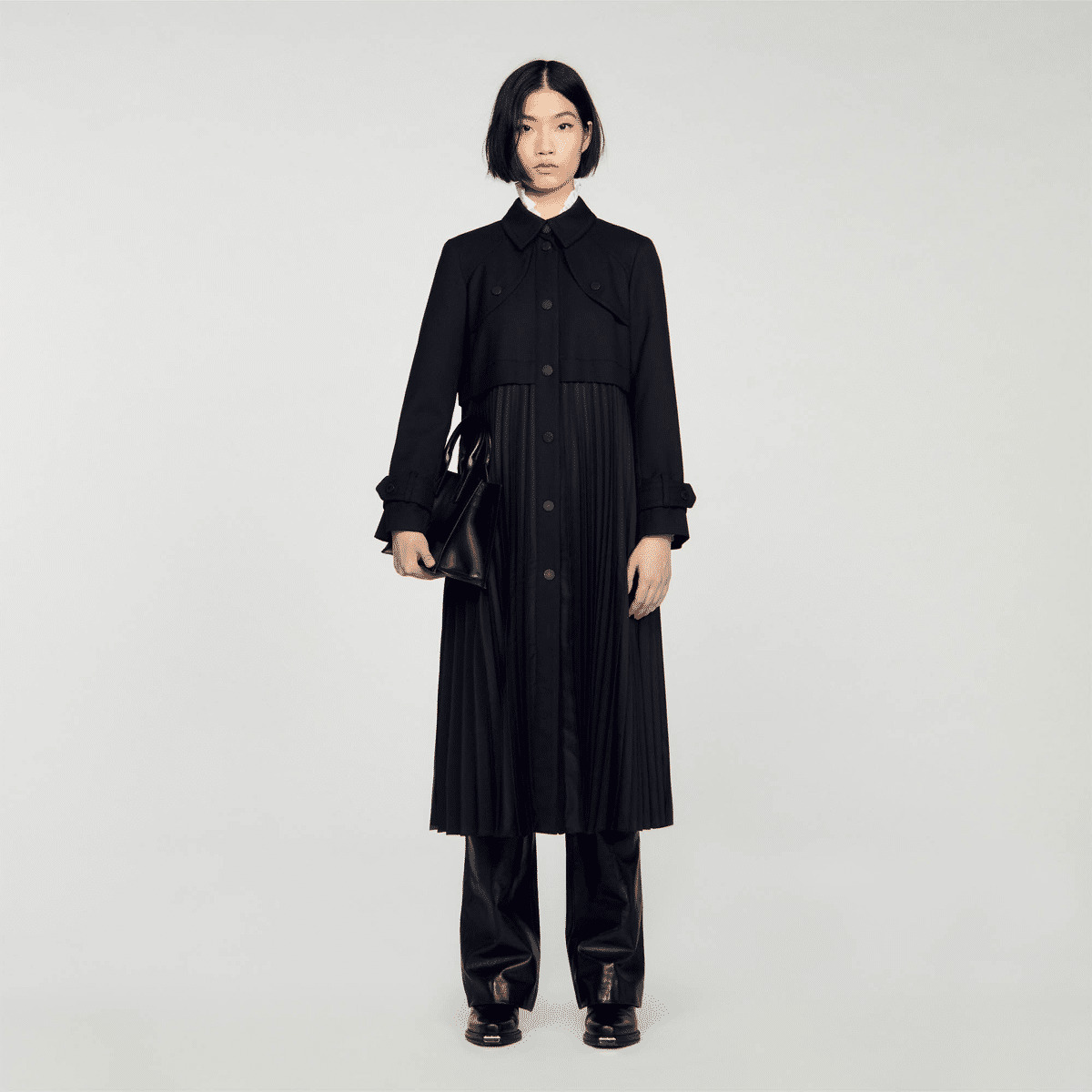 Trench plissé