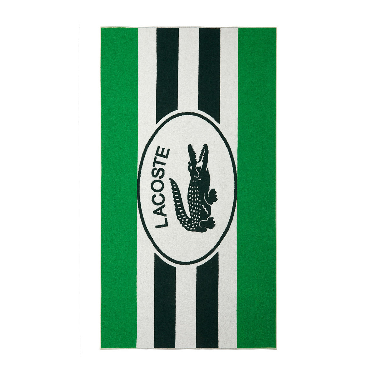 Lacoste - Serviette de plage en coton 520 g/m², L Badge