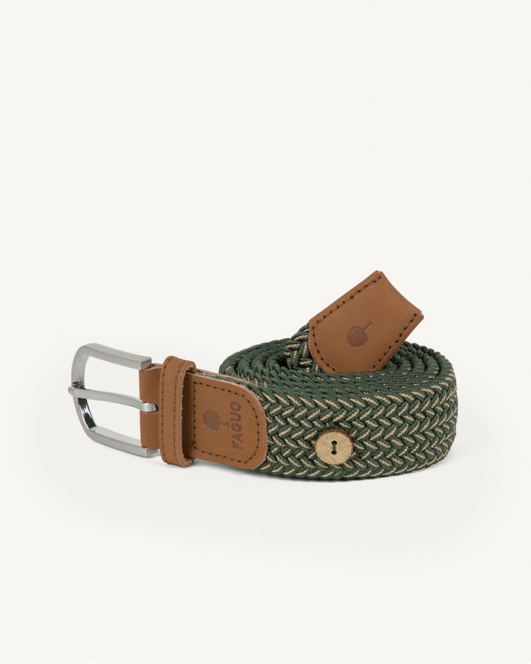 Ceinture kaki & beige