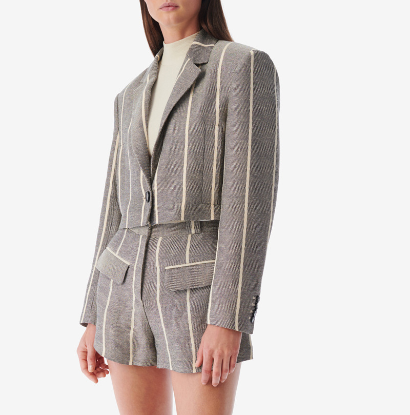 Veste De Tailleur À Rayures Dupa