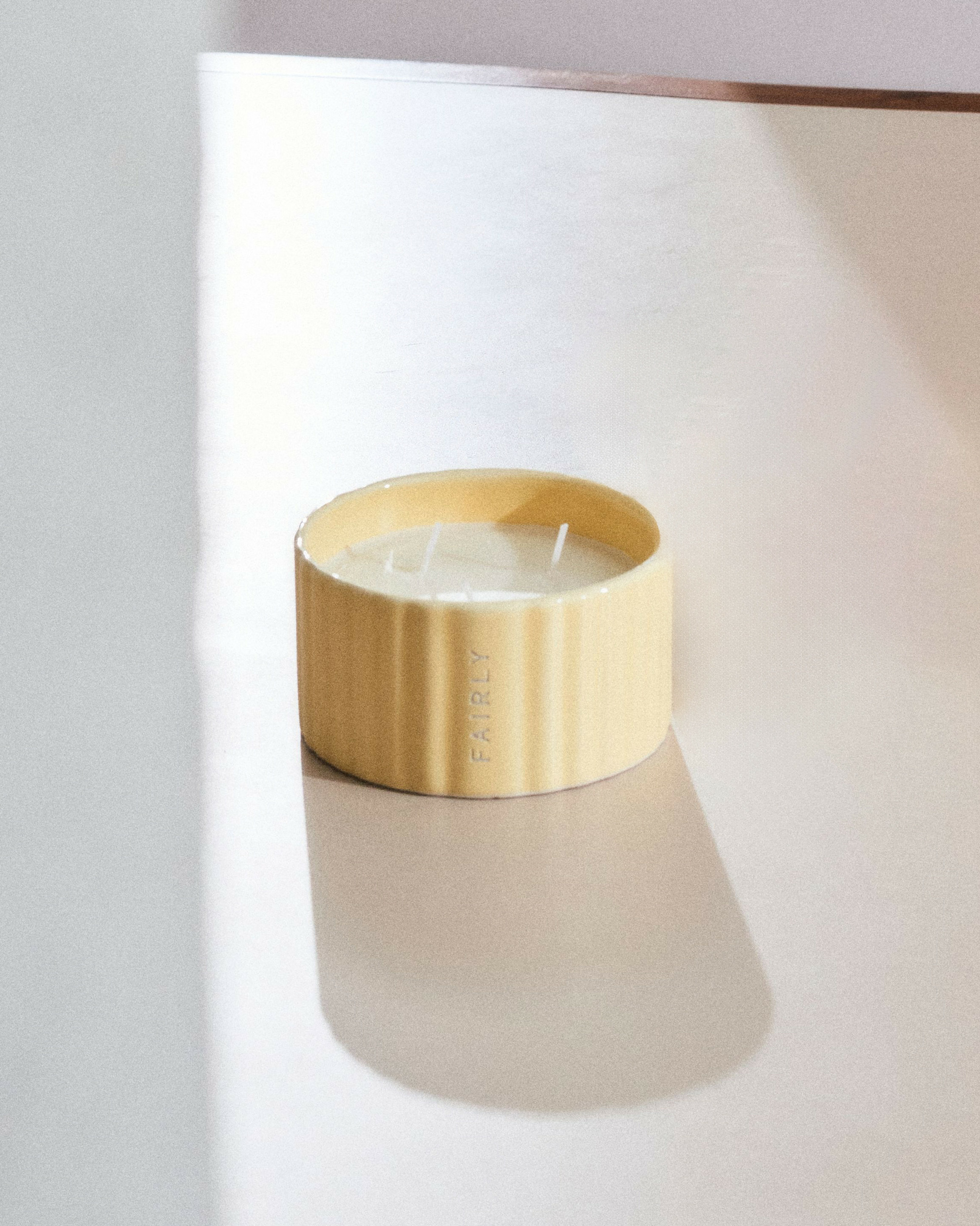 Bougie Noël JAUNE Version 2024 - PIECE