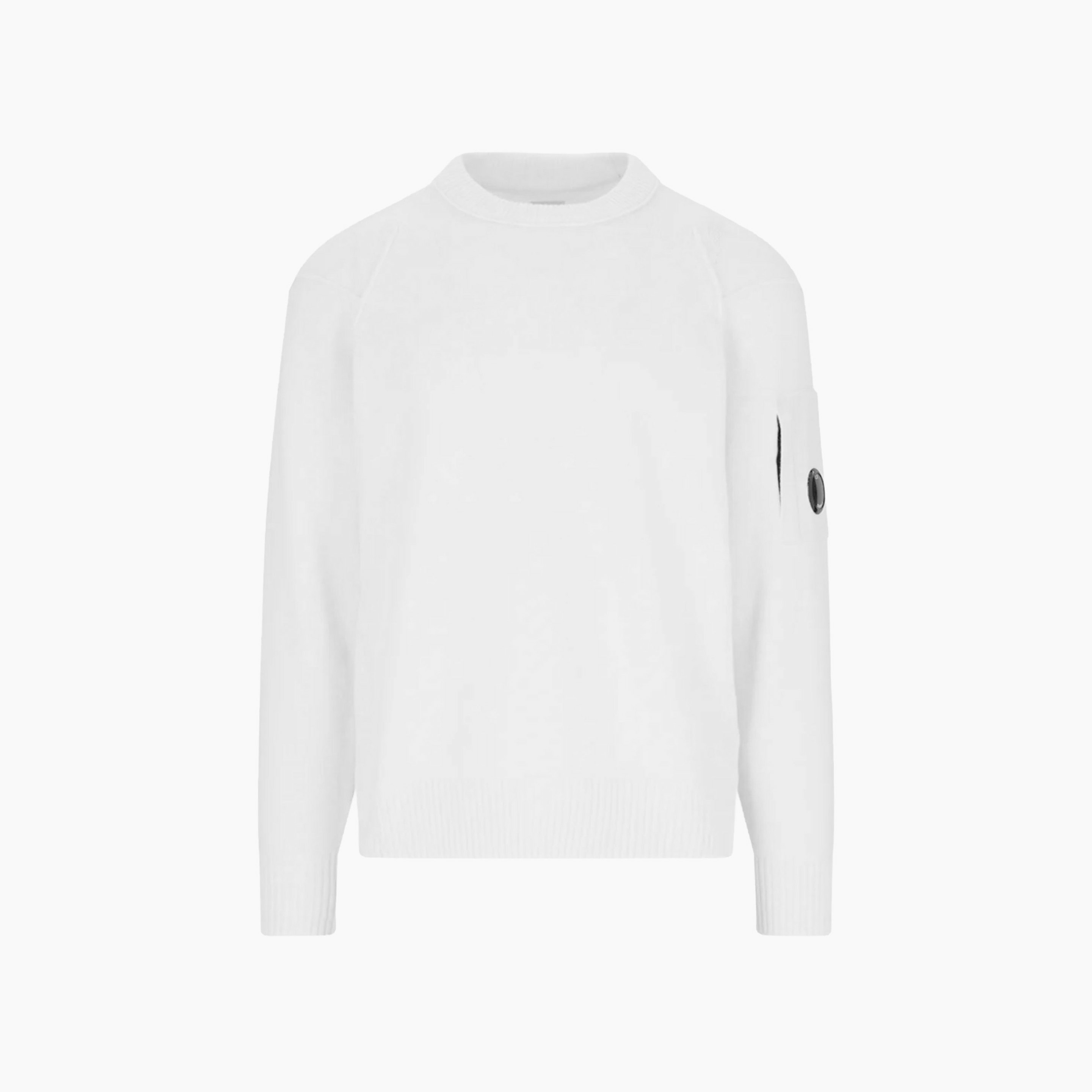 CP Company Pull en Maille Blanc