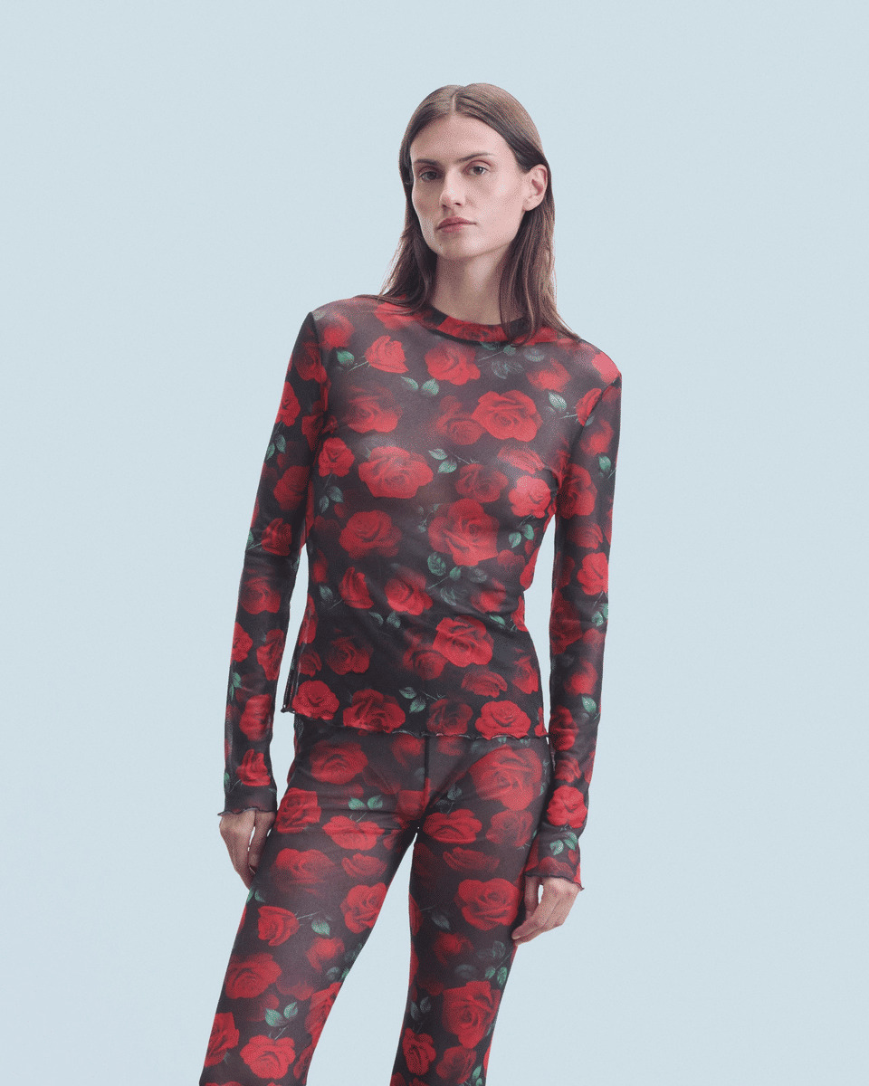 Top Manches Longues Mesh