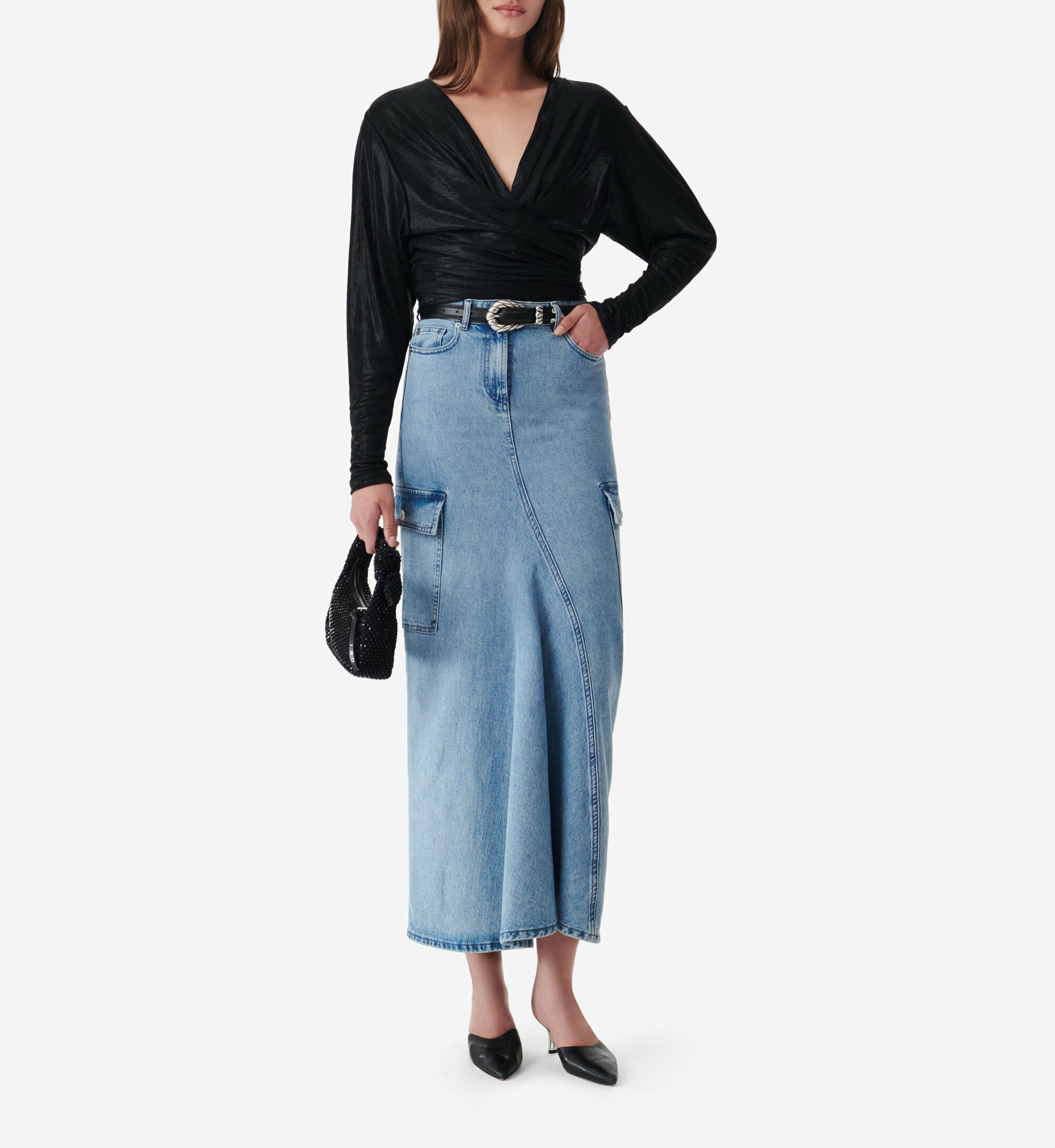 Jupe Longue En Denim Dara