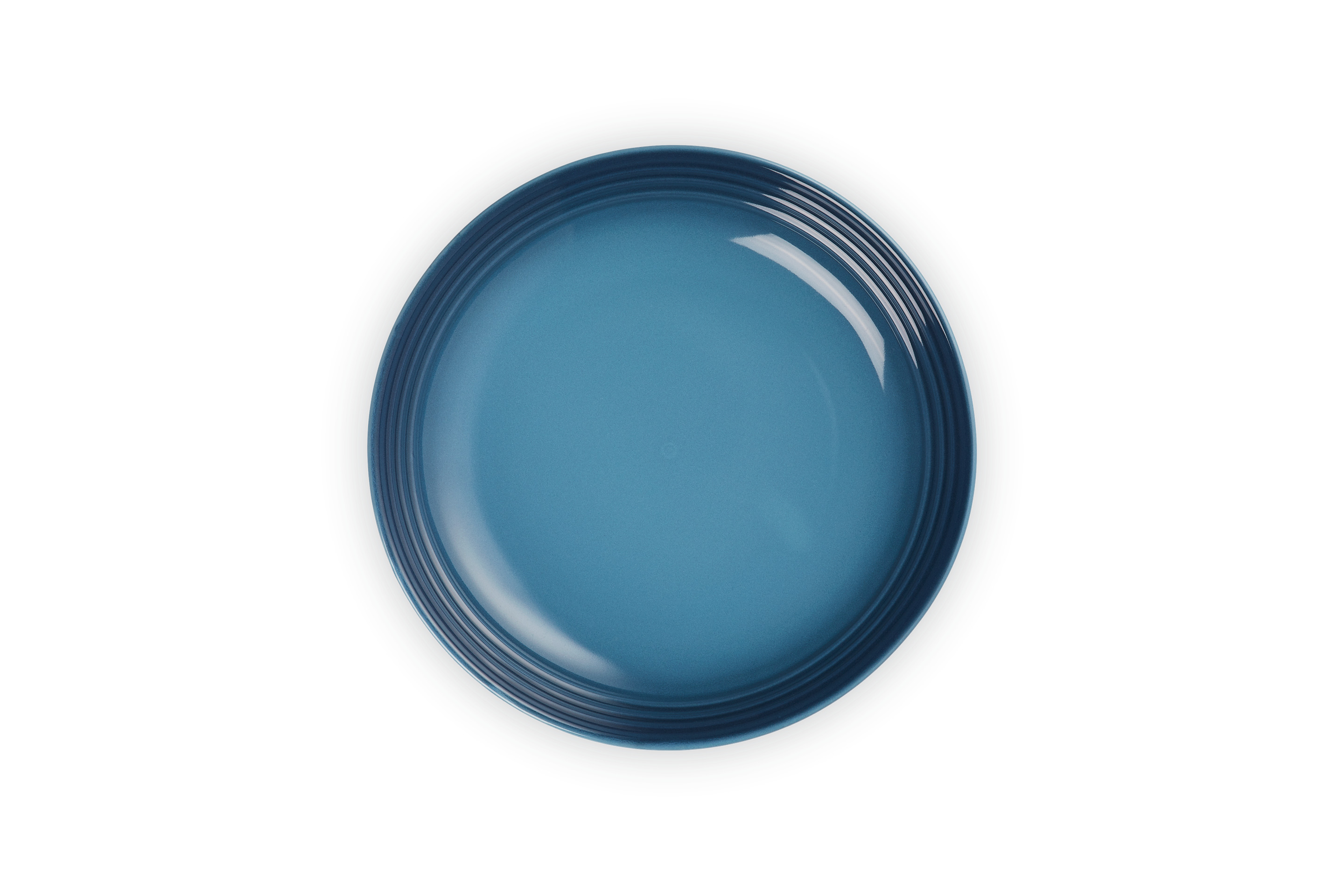 Assiette creuse 22cm en céramique bleu marine