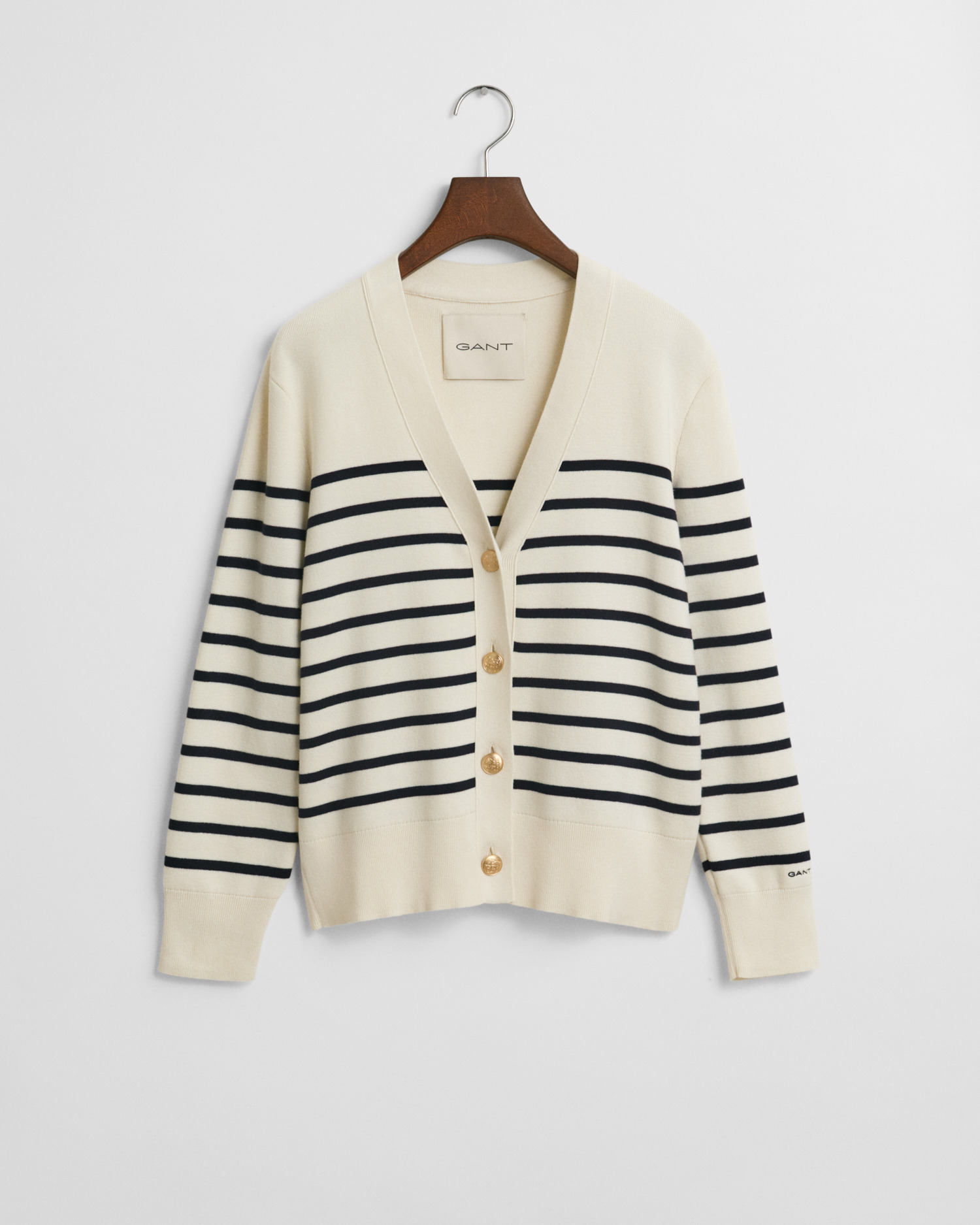 Striped Cotton Cardigan