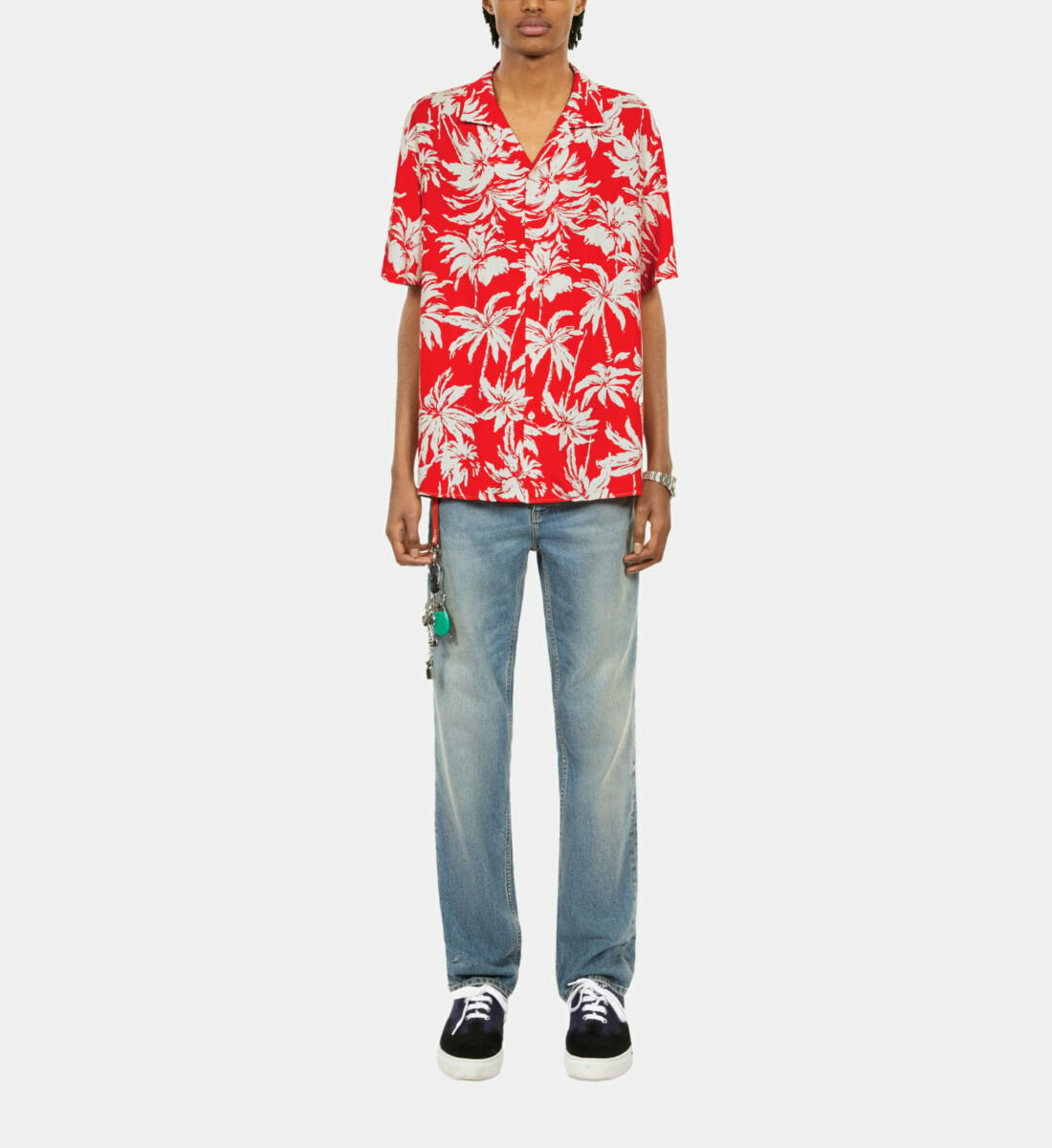 Chemise Imprimée Manches Courtes Homme