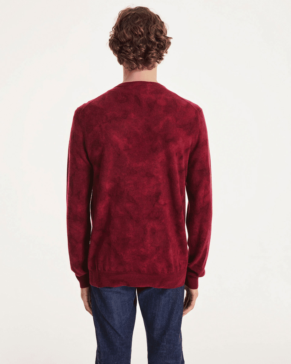 Pull Pitt Bleach Pull cachemire homme col rond bleach