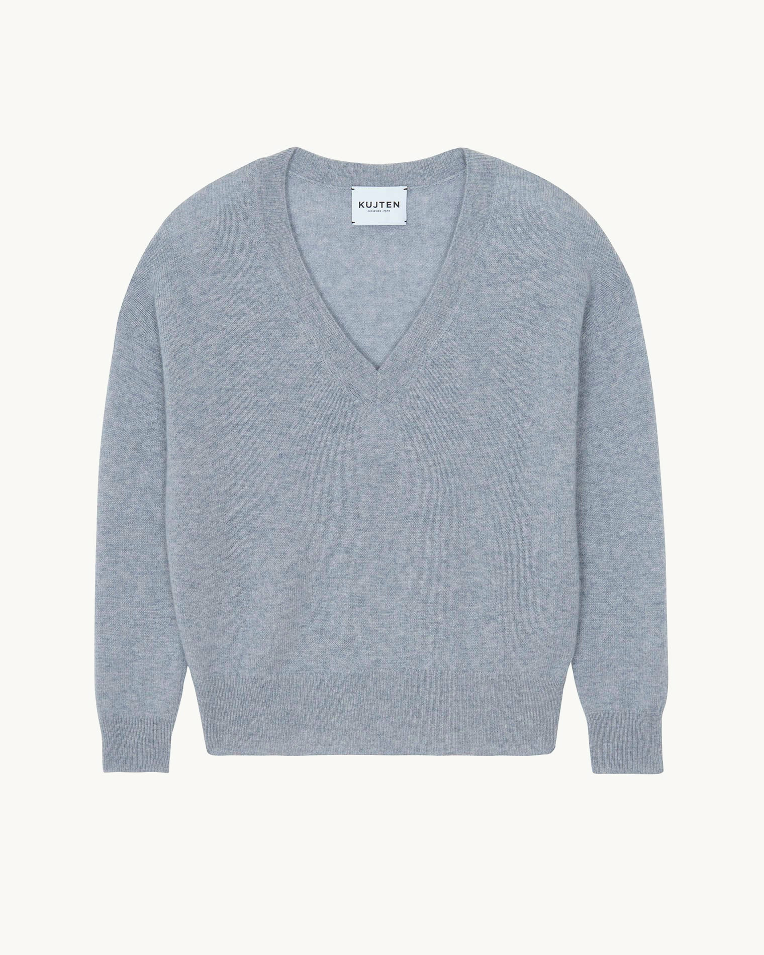 Pull Wendy Plain Pull cachemire col v boyfriend