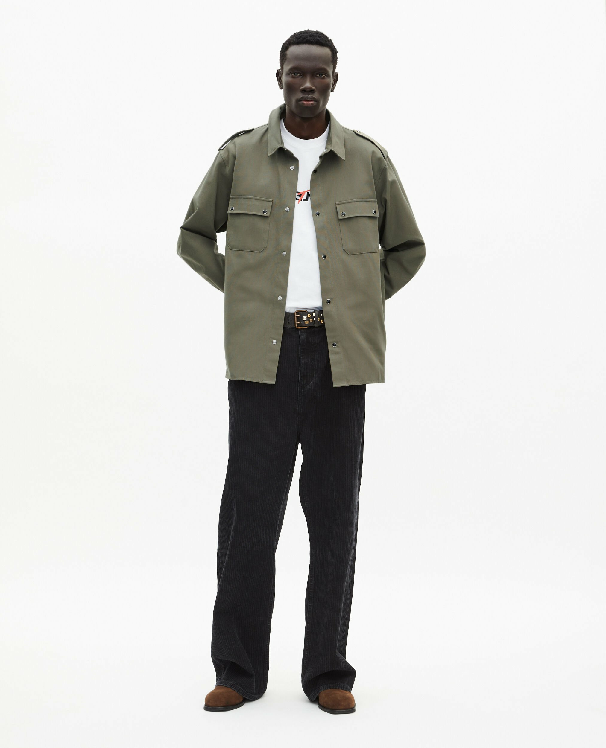 Chemise Style Officier Kaki