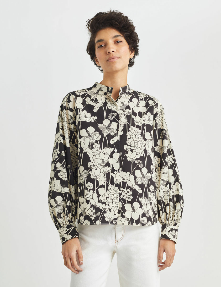 Chemise oversize Denise imprimé fleurs