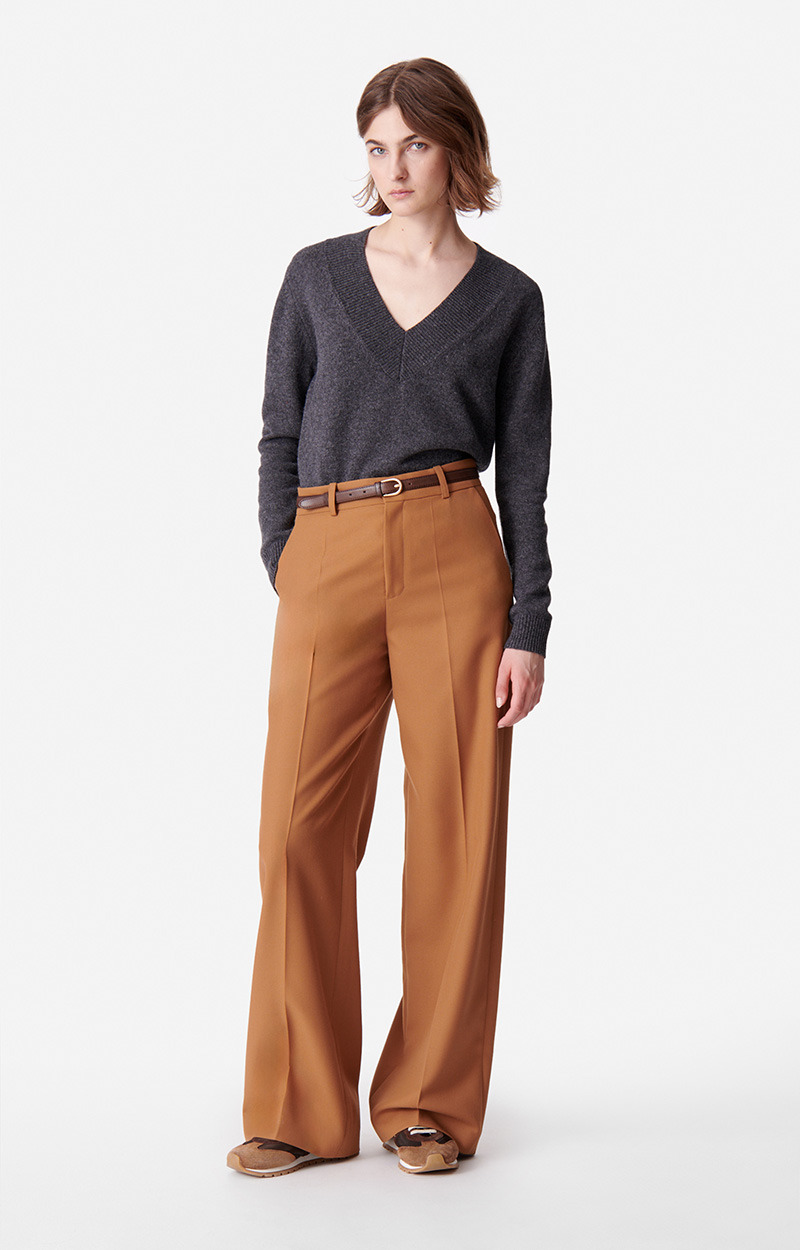 Pantalon Dulce En Viscose Mélangée