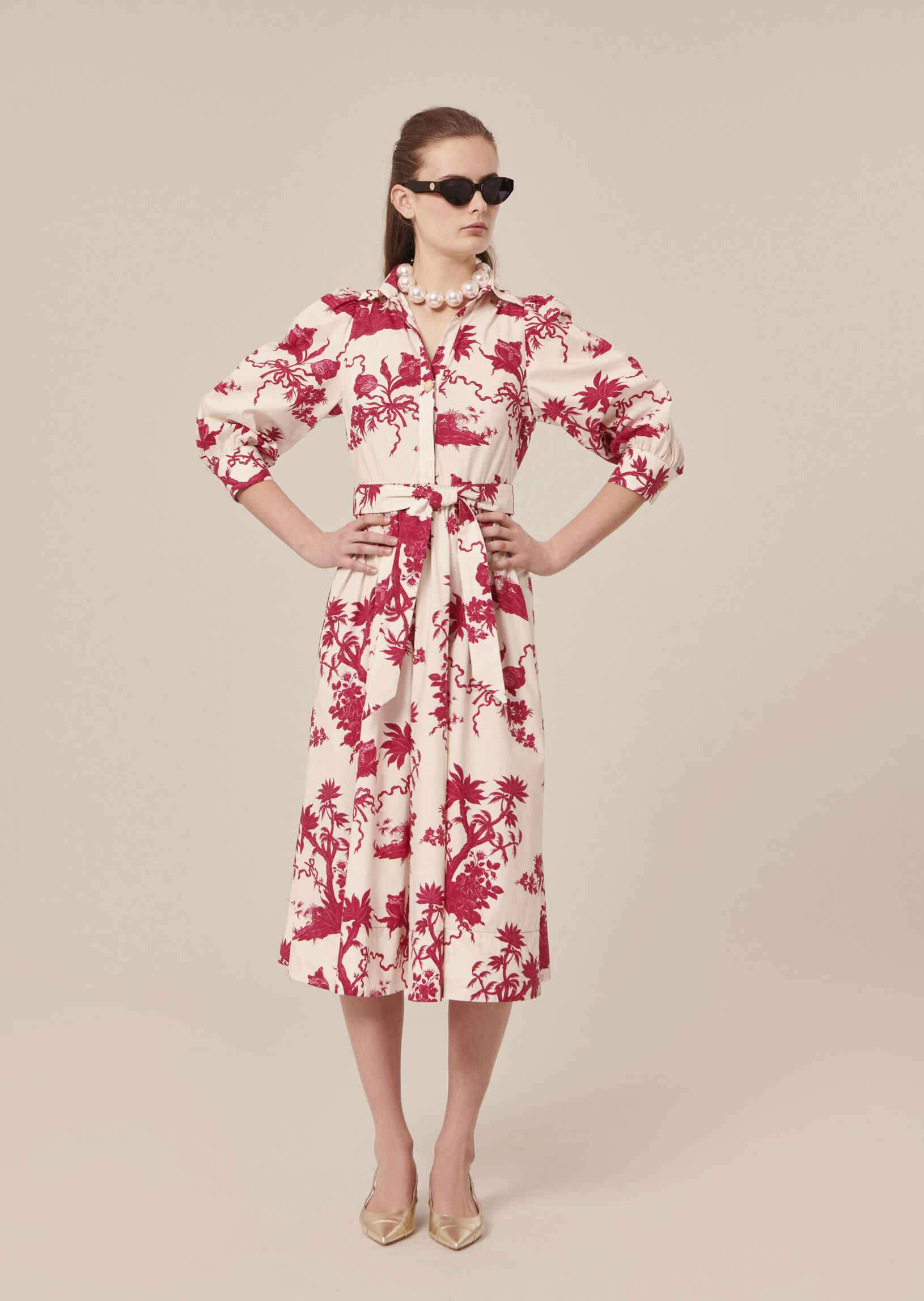 Robe Rivoltine-Ecru en Coton