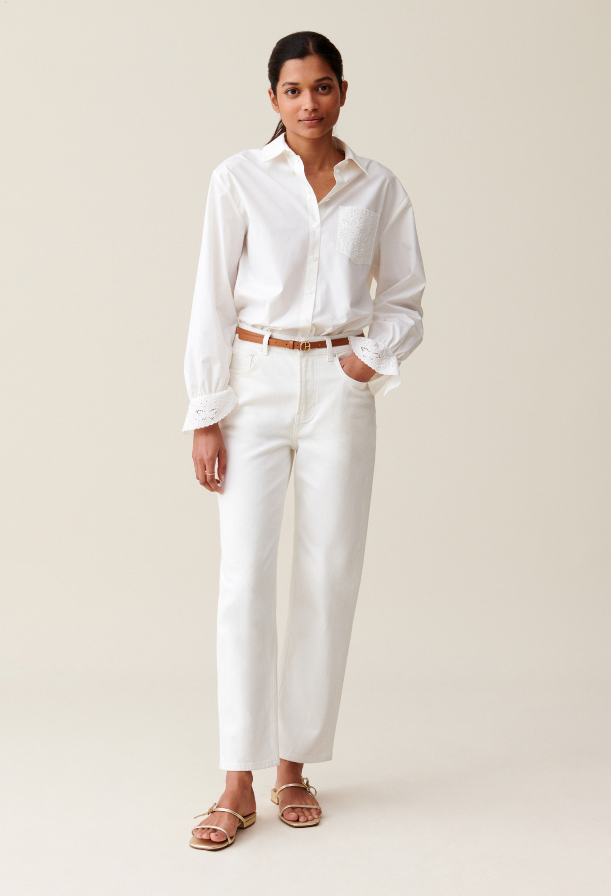 Chemise brodée