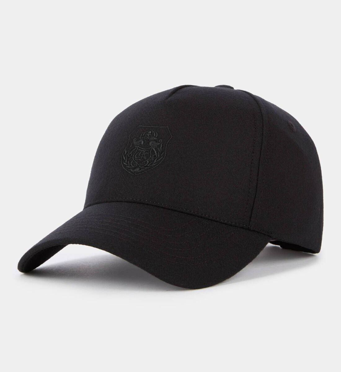 Casquette En Flanelle Noire