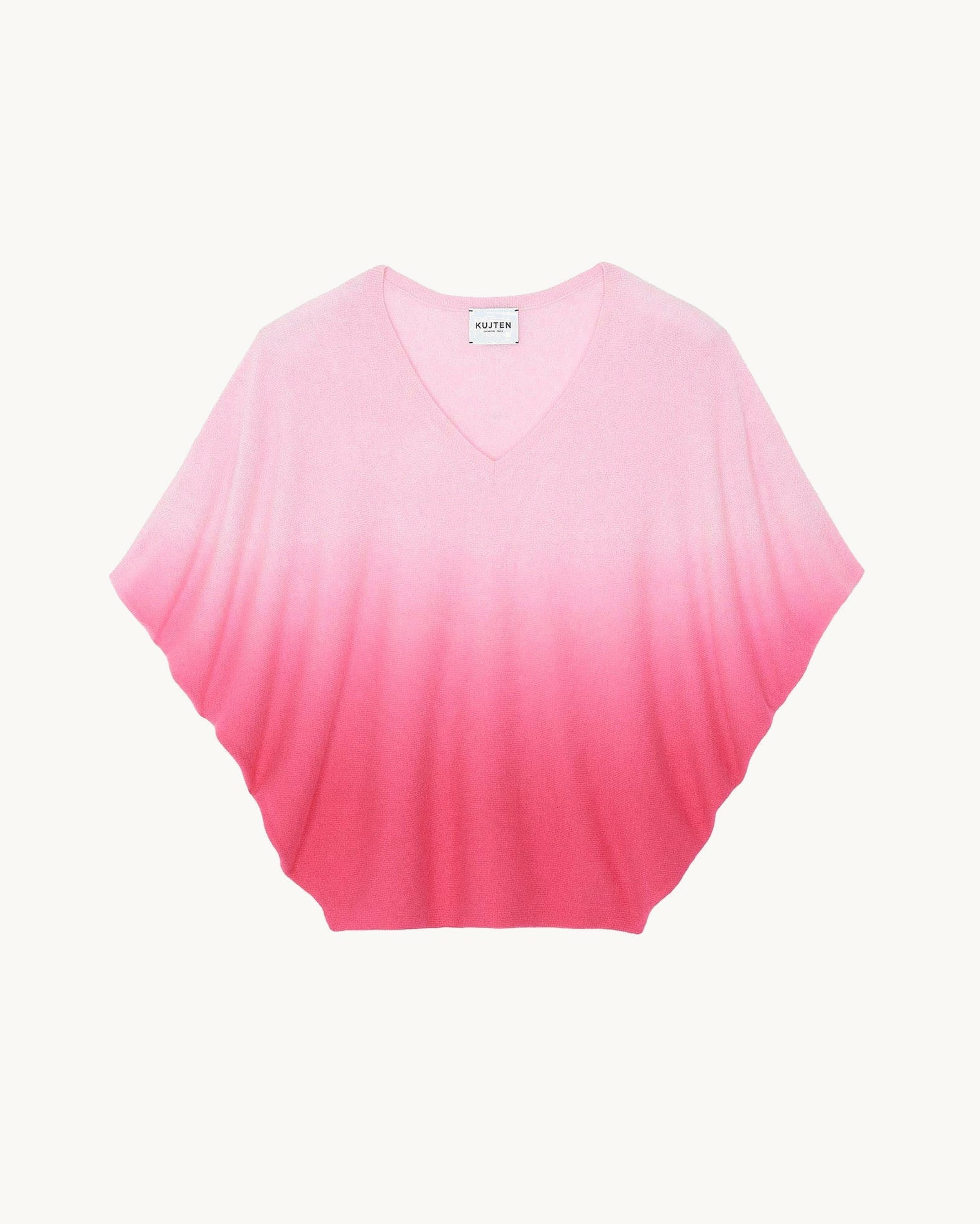 Top Wabibi Top Sans Manche Col V Cachemire Oversize, 2 fils