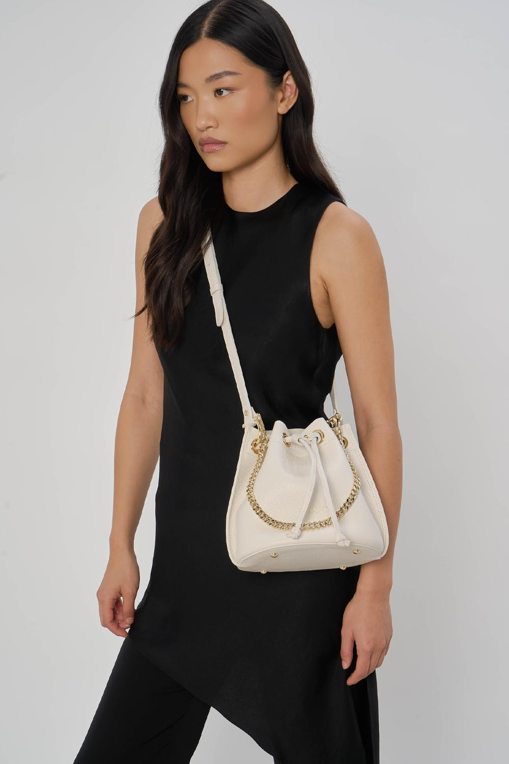 Sac bourse A lacets coulissants S Alba Double