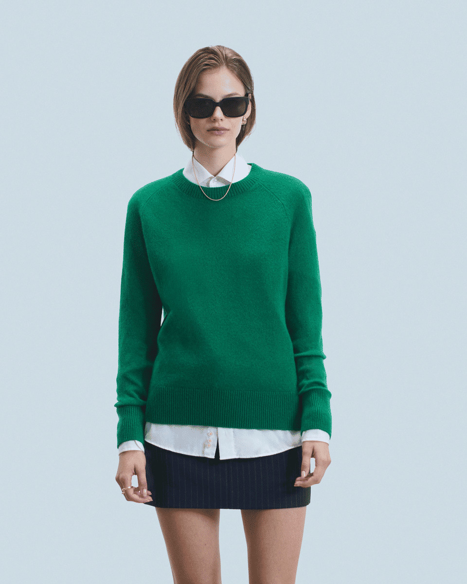 Pull Col Rond Oversize Léger