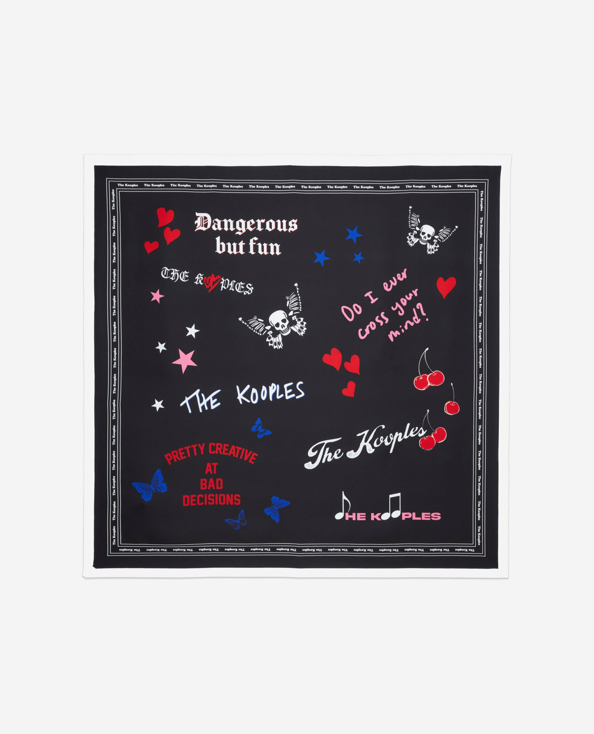 Foulard En Soie Imprimée
