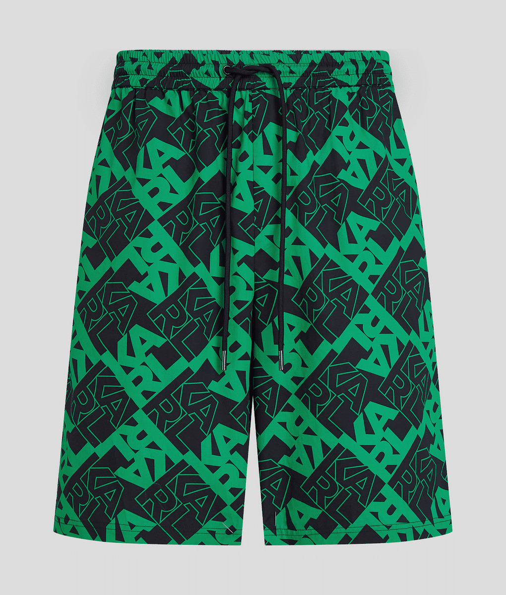 ATHLEISURE AOP POPLIN SHORTS