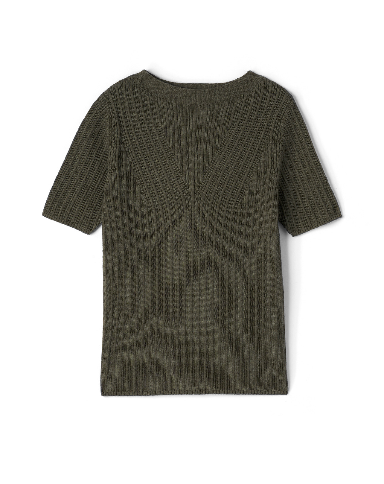 Col bateau jeu de côtes - Femme - KAKI OMBRE