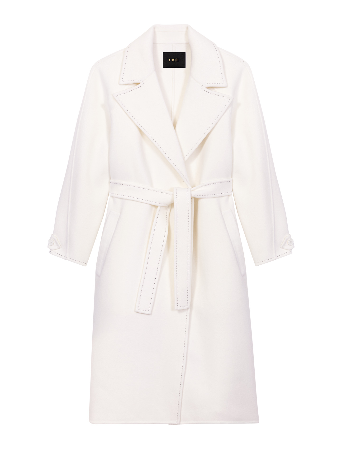 Manteau mi-long double face