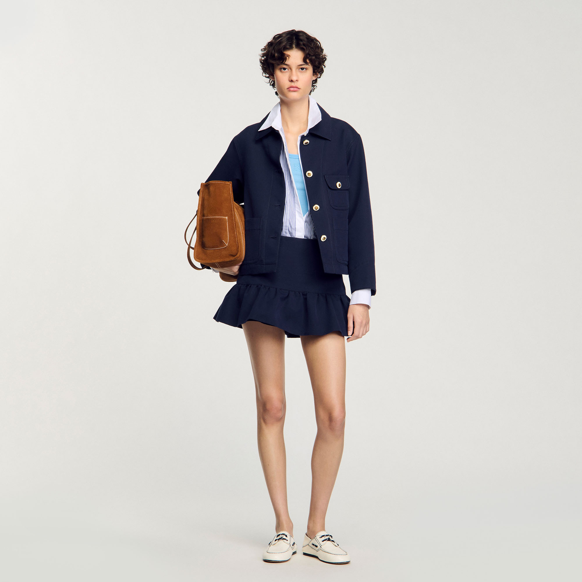 Blouson à boutons officier