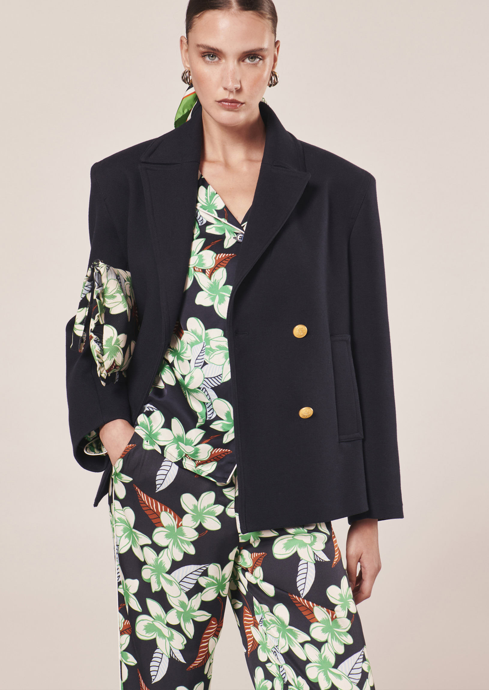 Manteau Marcello-Nocturne en Viscose