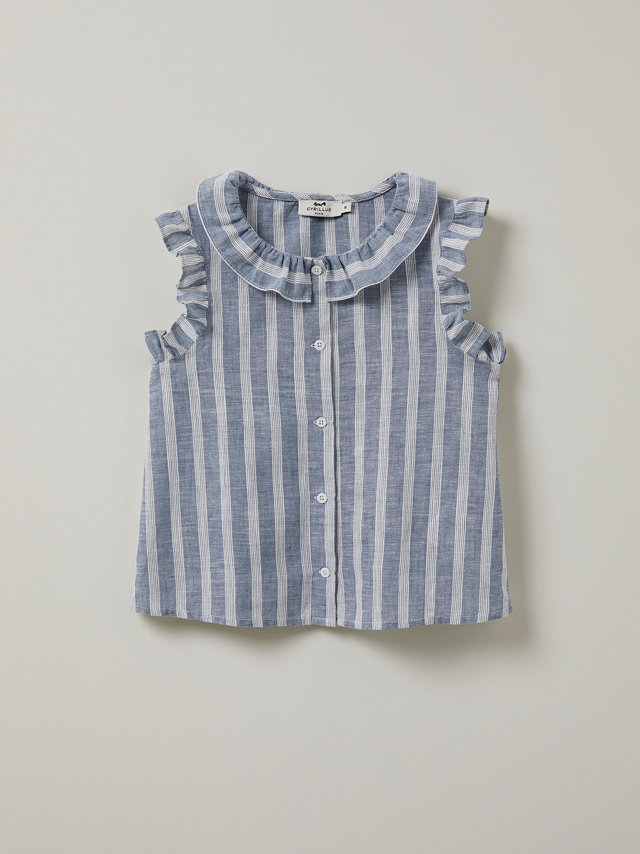 CHEMISE LIN RAYÉE