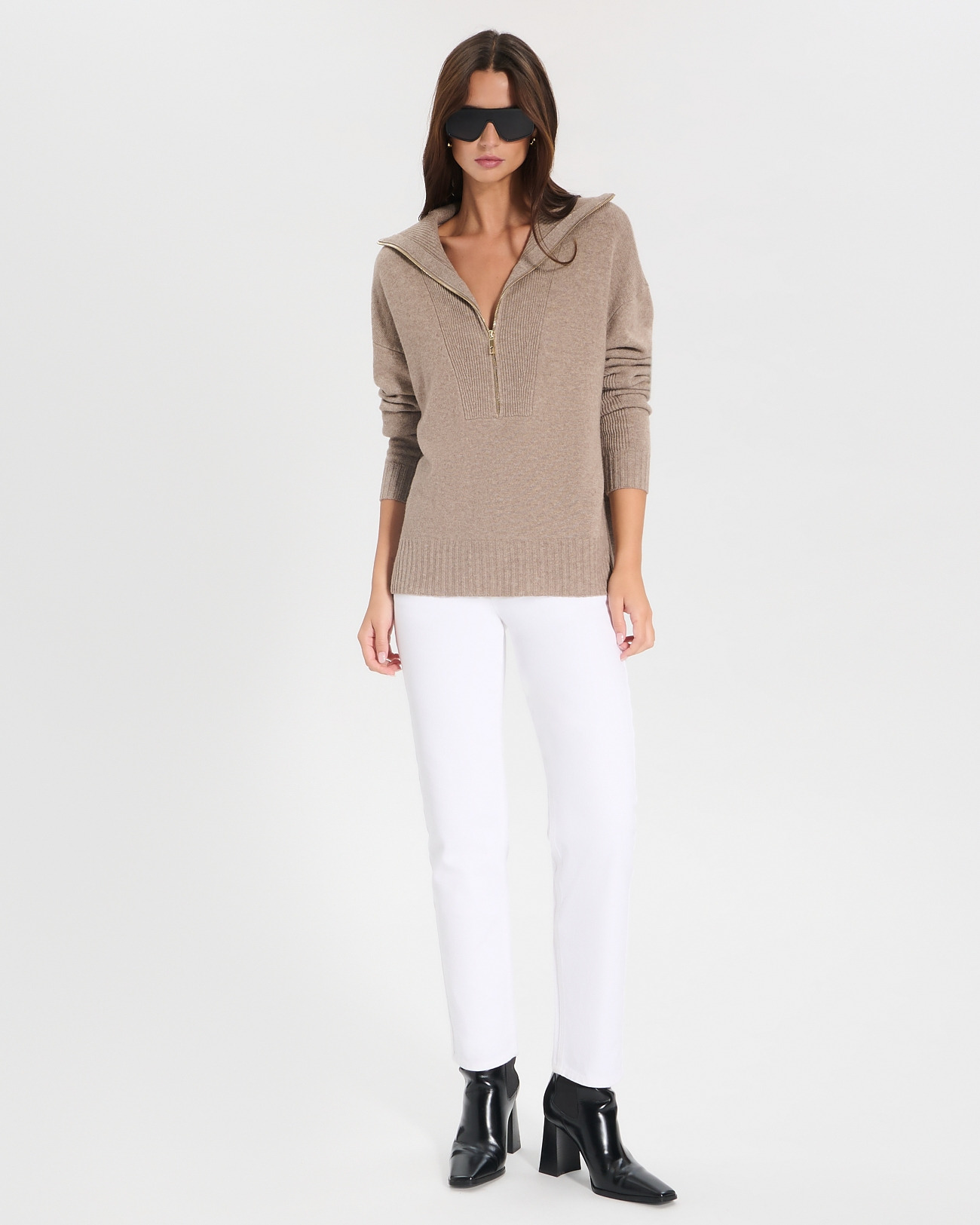 Pull Nabu Taupe en Laine
