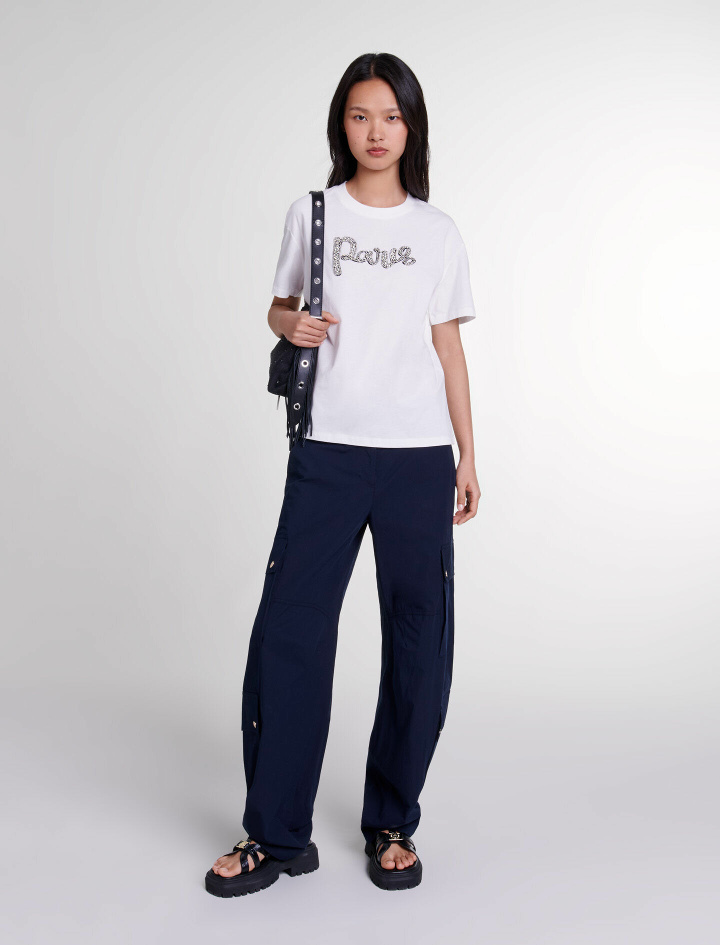 Tee-shirt Paris à strass