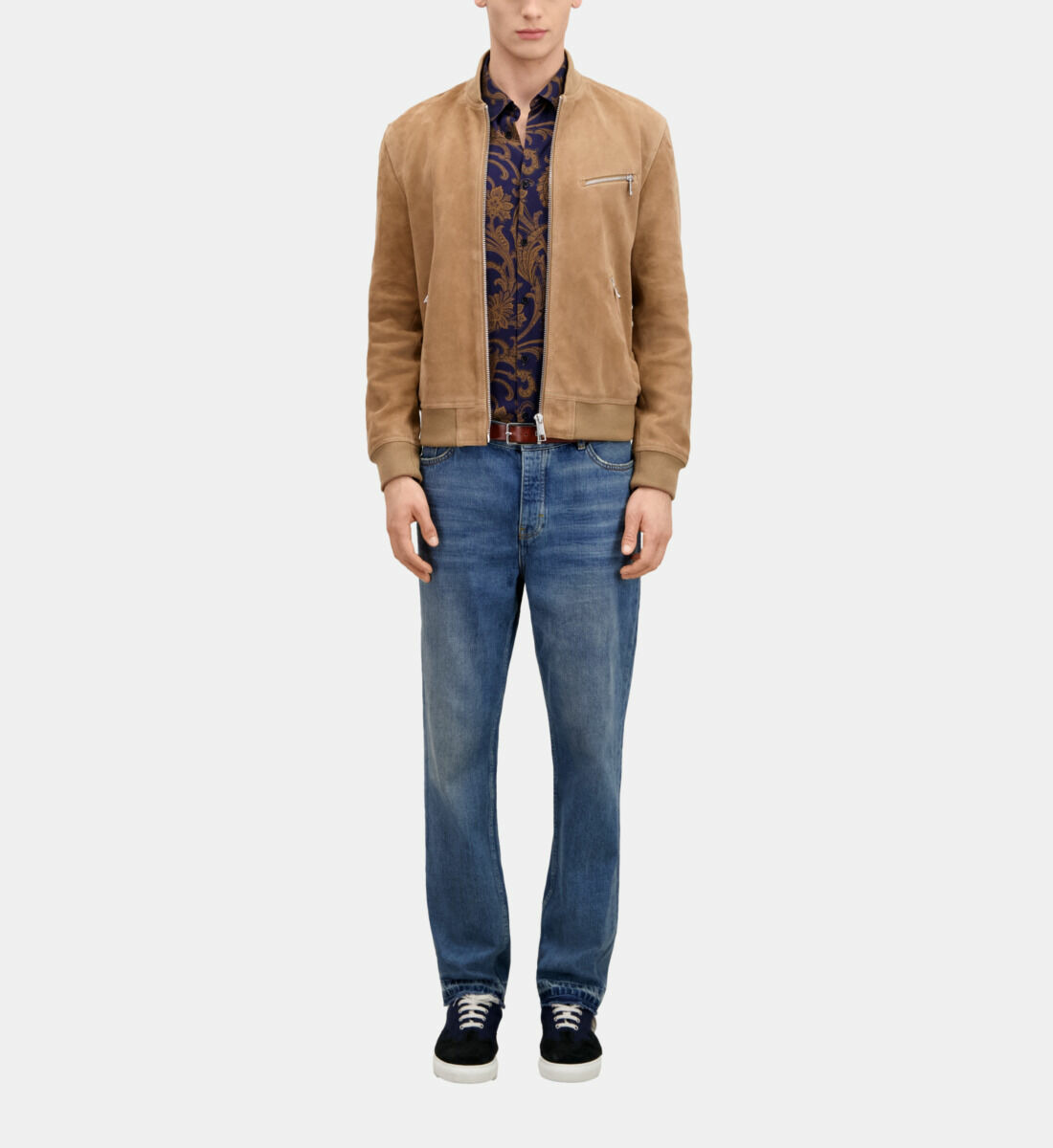 Blouson Teddy En Suede Homme