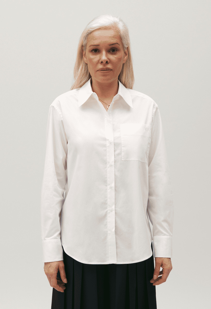 Chemise coton blanc