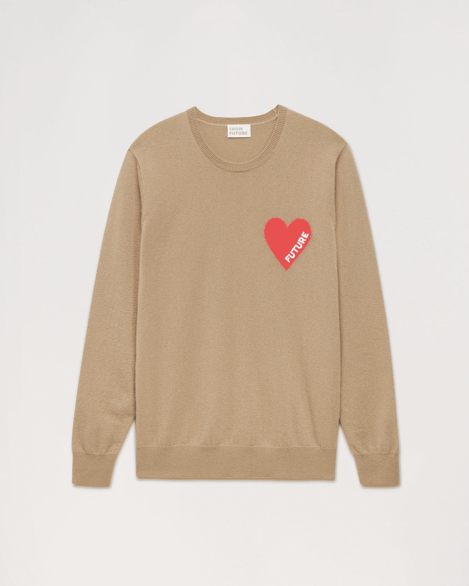Pull Col Rond Coeur