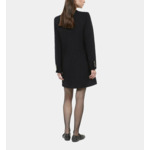 Robe Courte En Tweed Noir Femme