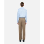 Pantalon De Costume Marron Clair En Laine Homme