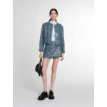 Veste en tweed ornée de sequins