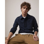 Weat popover ivanhoé avec poche poitrine en molleton uni marine
