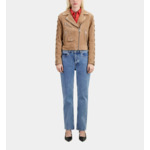 Blouson Cuir Suede Femme
