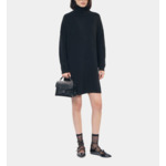 Robe Pull Courte En Cachemire Noir Femme