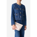 Pochette Zippée En Cuir En Cuir D'Agneau