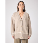 Gilet en laine cosmique TERRE_FUMEE_BEIGE