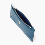 Porte cartes zippé Romy en cuir grainé