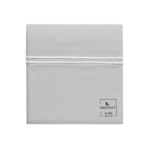 HOUSSE DE COUETTE | Pure White Percale Lavée - Light Grey - Finition White