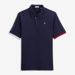 Maillot rugby manches courtes Luis broderie 15 bleu foncé